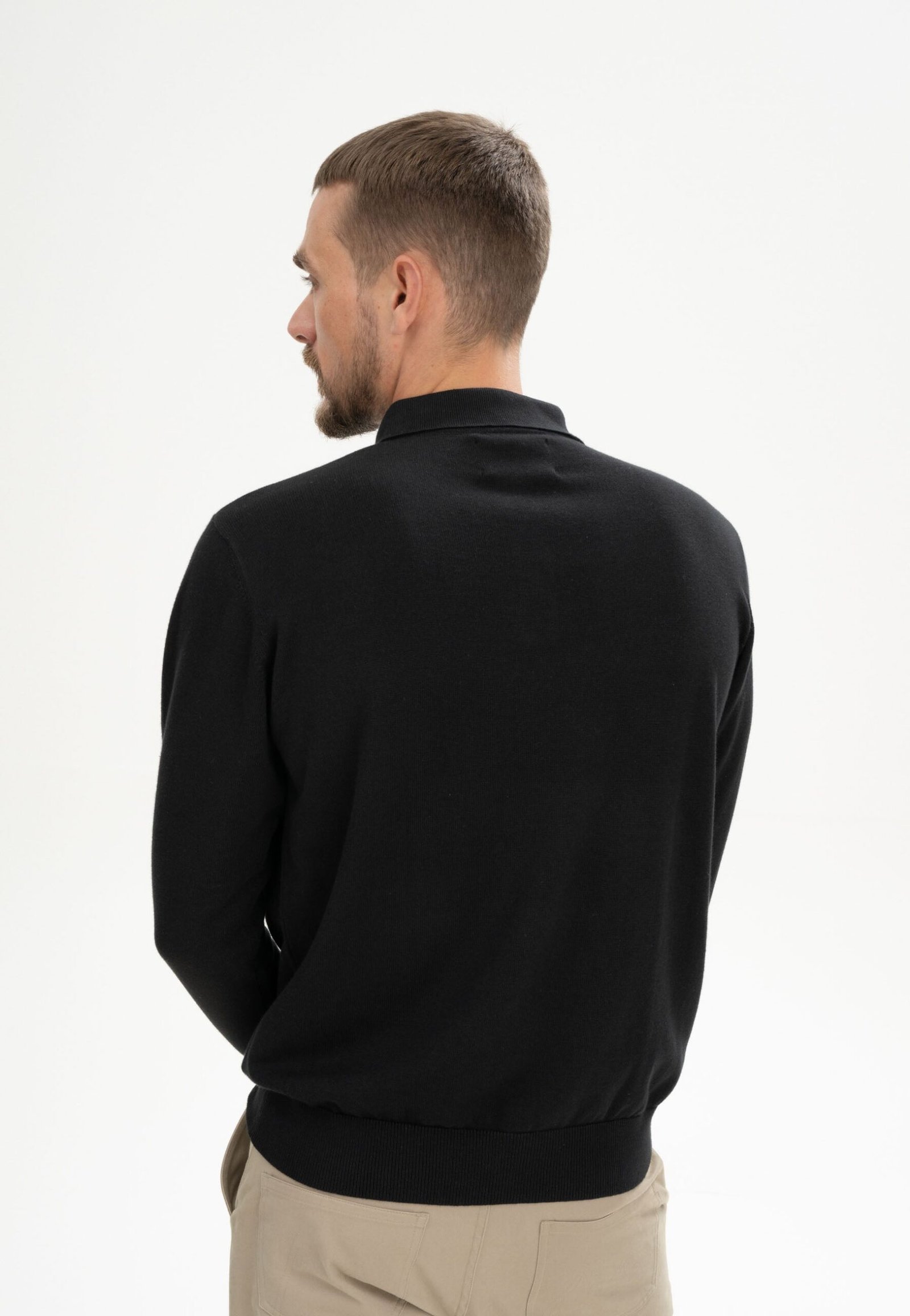Langarm Strick Poloshirt Style HARISH - Image 9