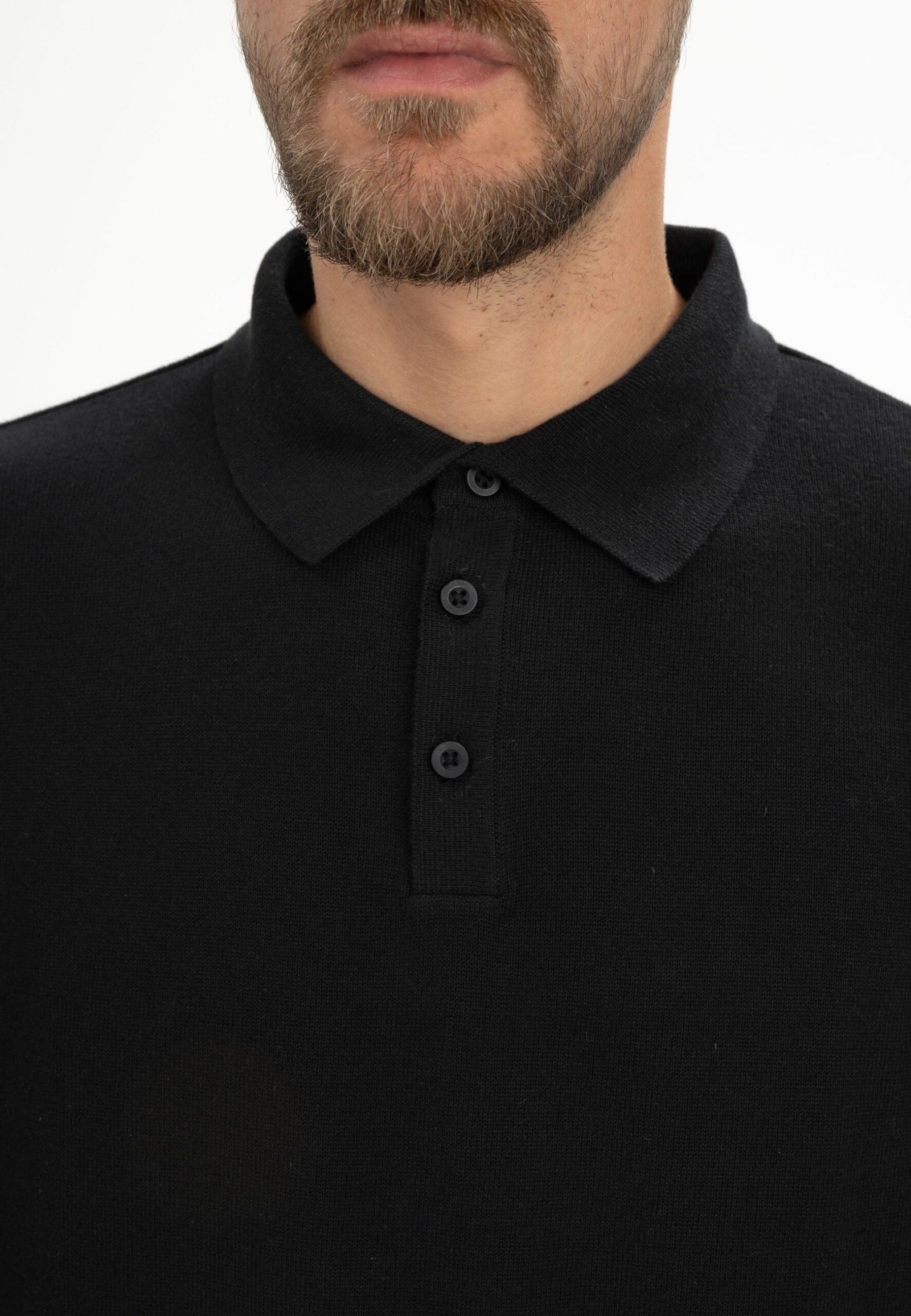 Langarm Strick Poloshirt Style HARISH - Image 11